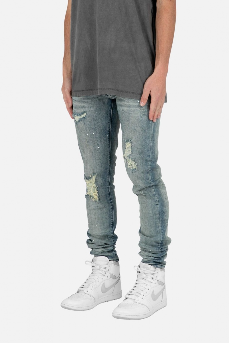 Jean Mnml M362 Slim Denim Bleu Homme | XEA-9963266