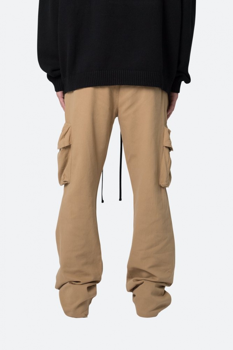 Cargos Mnml Drawcord Flare Cargo Pants Kaki  | GED-3981387