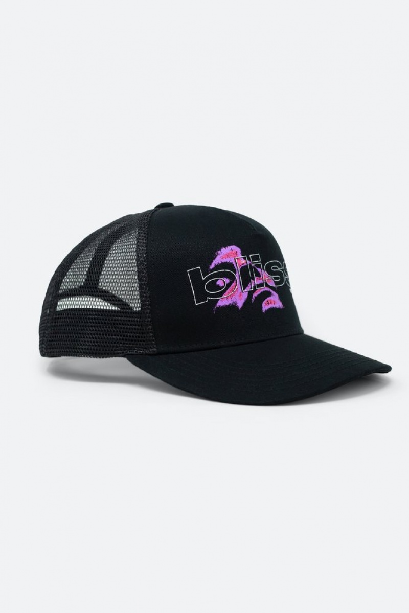 Couvre-chef Mnml Bliss Trucker Hat Black/Purple  | UHU-4757956