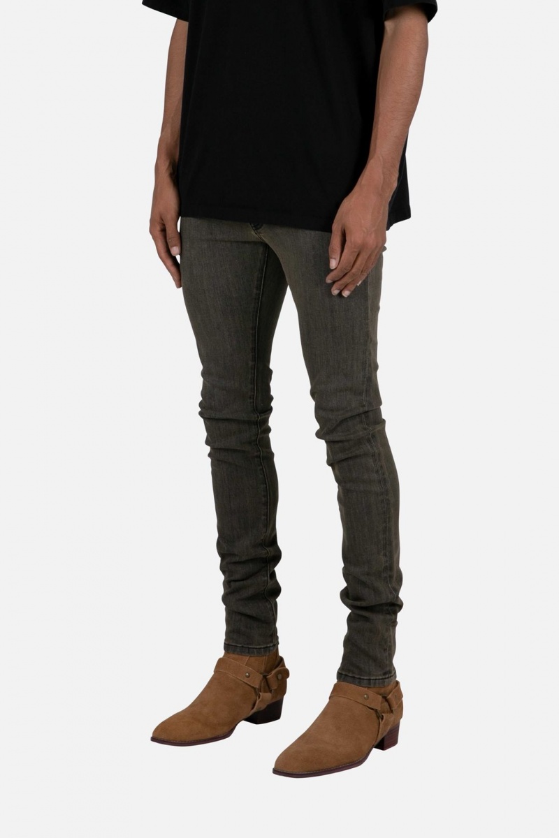 Skinny Denim Mnml X461 Mince Denim Grise Homme | PMN-5355623