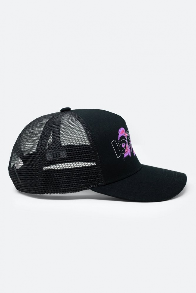 Couvre-chef Mnml Bliss Trucker Hat Black/Purple  | UHU-4757956