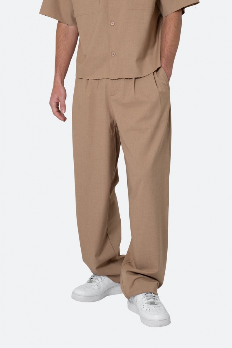 Pants & Chinos Mnml Baggy Trouser Pants Kaki  | MID-5053997