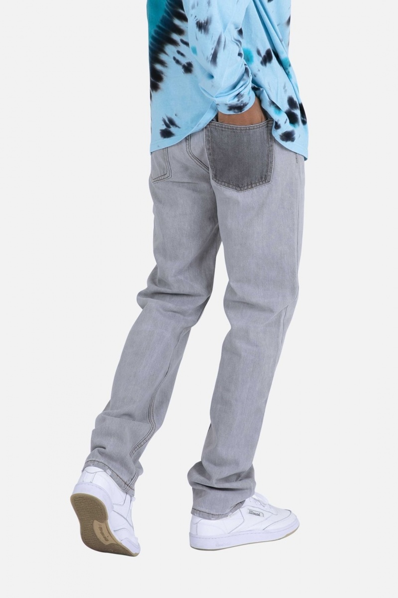 Baggy Denim Mnml V418 Baggy Denim Grise Homme | YEK-1157128