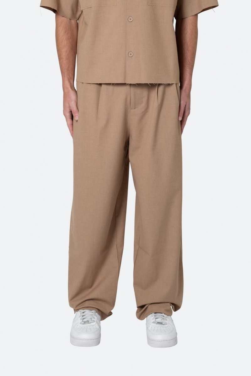 Pants & Chinos Mnml Baggy Trouser Pants Kaki  | MID-5053997