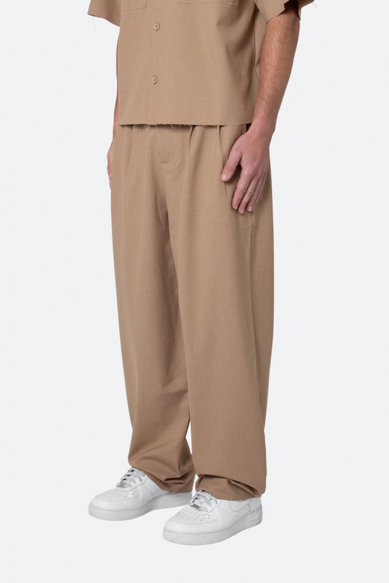 Pants & Chinos Mnml Baggy Trouser Pants Kaki  | MID-5053997