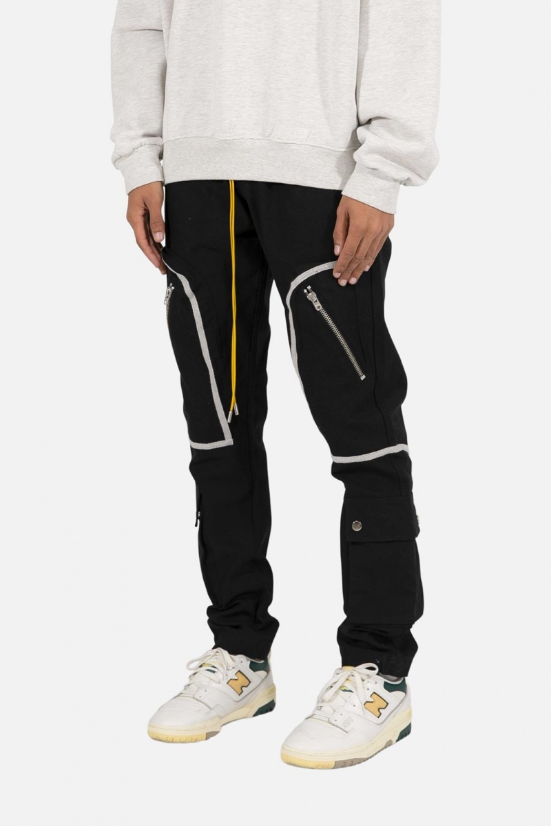 Cargos Mnml Contrast Taped Cargo Pants Noir Homme | MSY-8490512