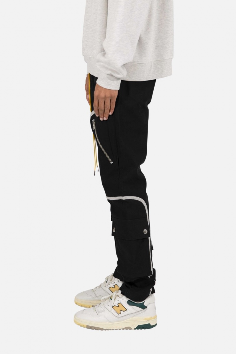 Cargos Mnml Contrast Taped Cargo Pants Noir Homme | MSY-8490512