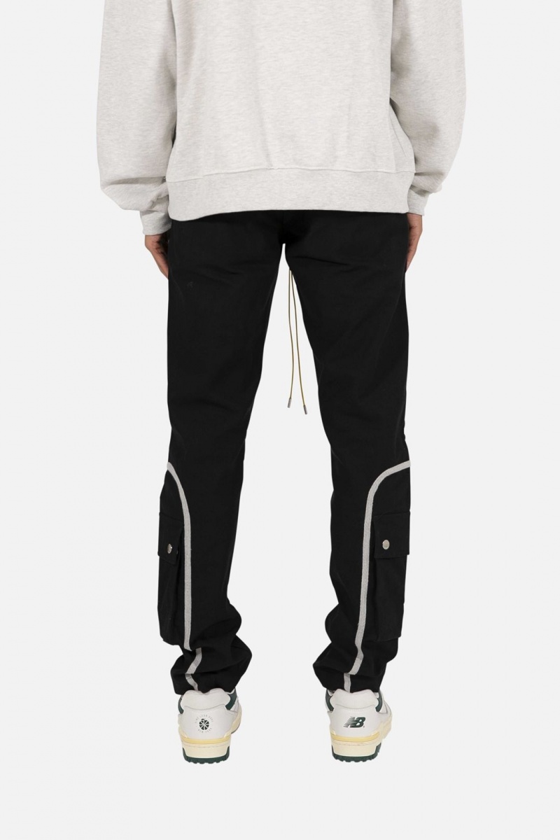 Cargos Mnml Contrast Taped Cargo Pants Noir Homme | MSY-8490512