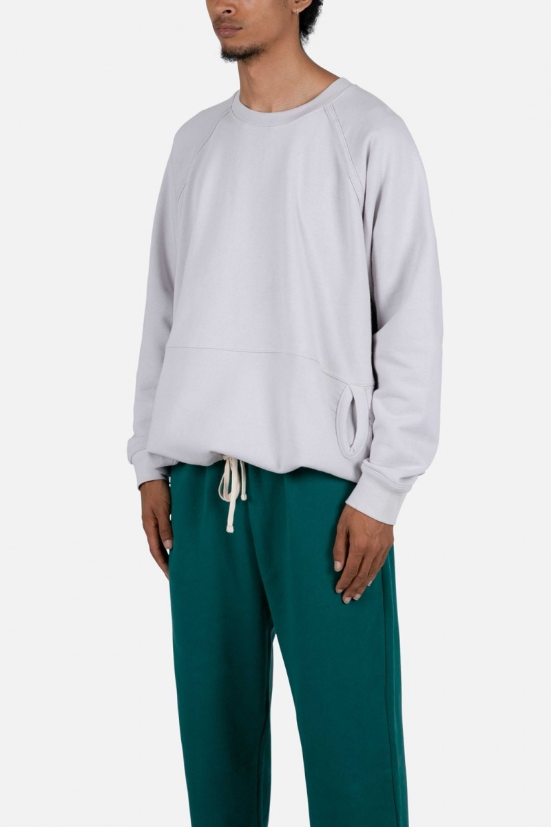 Sweats Mnml Cinch Bottom Crewneck Grise Homme | JAG-7218531