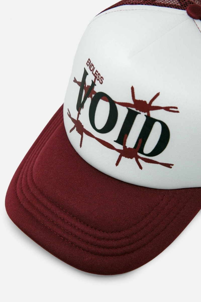 Chapeaux Mnml Void Trucker Cap Bordeaux  | GGG-0379658