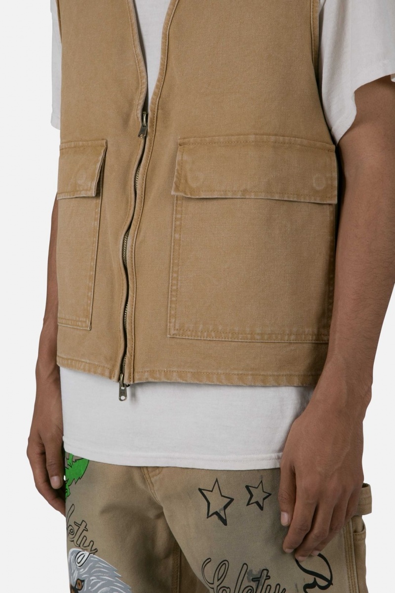 Gilet Mnml Ranch Travail Vest Tan  | ATM-7070420