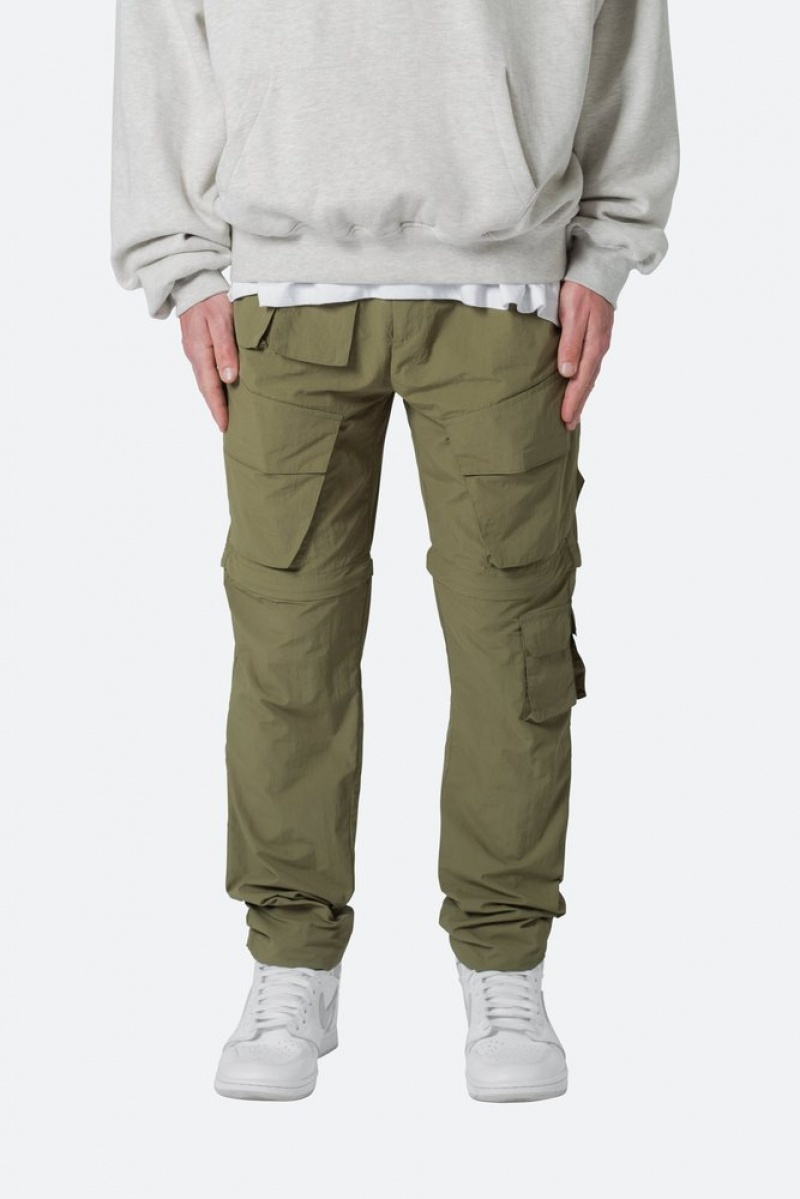 Cargos Mnml Nylon Cargo Traveler Pants Vert Olive  | MPL-4949848