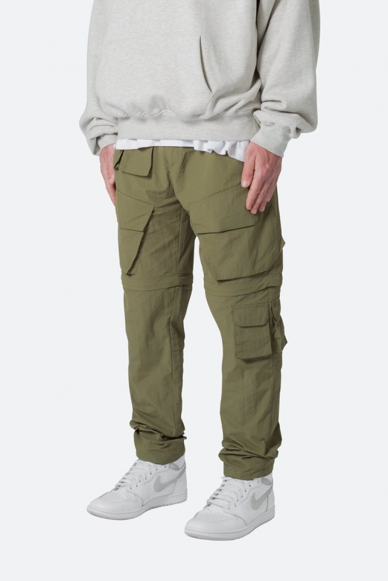 Cargos Mnml Nylon Cargo Traveler Pants Vert Olive  | MPL-4949848