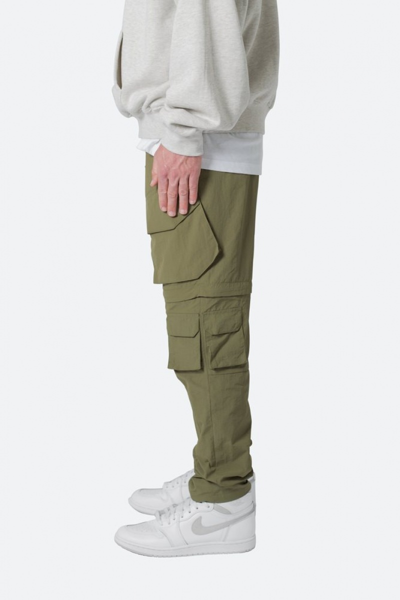 Cargos Mnml Nylon Cargo Traveler Pants Vert Olive  | MPL-4949848