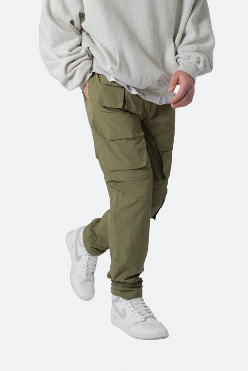 Cargos Mnml Nylon Cargo Traveler Pants Vert Olive  | MPL-4949848