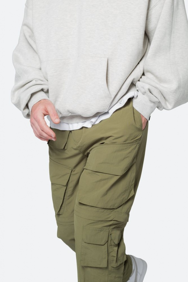 Cargos Mnml Nylon Cargo Traveler Pants Vert Olive  | MPL-4949848