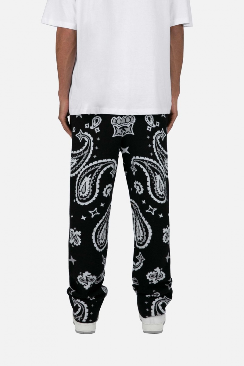 Pantalon Survêtement Mnml Paisley Knit Sweatpants Noir  | WLE-7848325