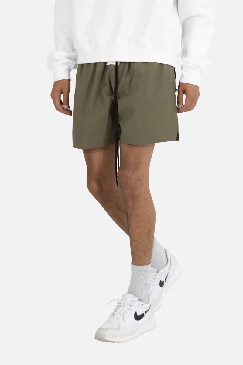 Short Mnml Basic Runner Shorts Vert Olive Homme | YJN-1853892