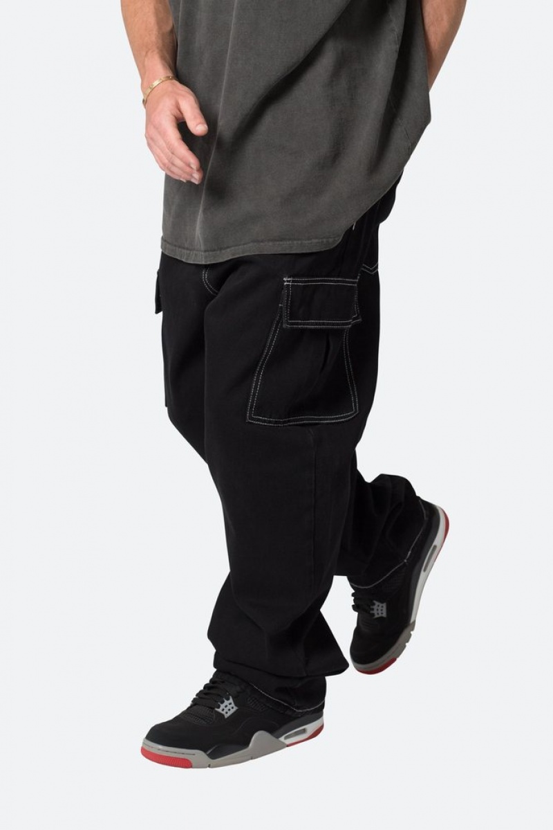 Baggy Denim Mnml Contrast Ultra Baggy Denim Noir  | YJM-1823645