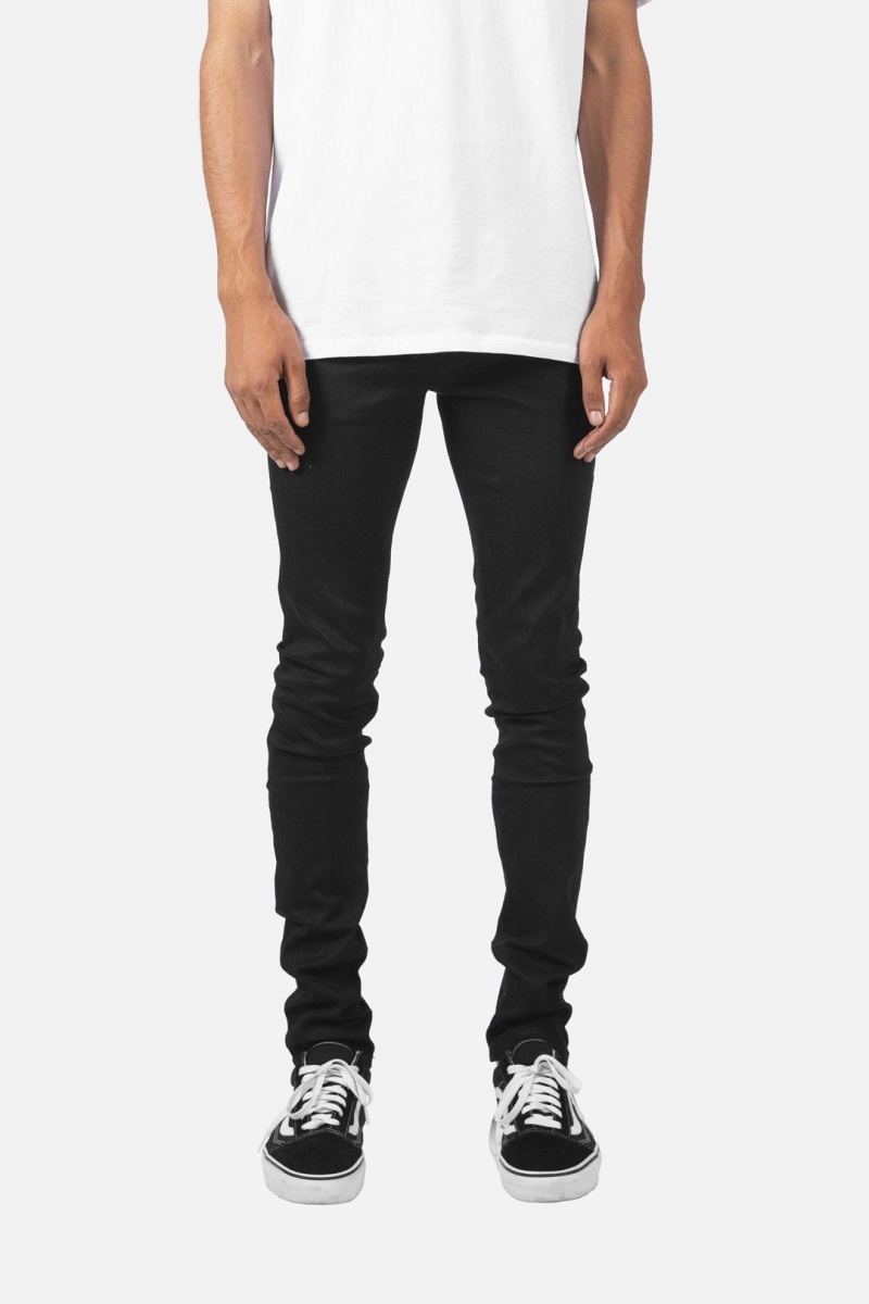 Skinny Denim Mnml X43 Mince Denim Noir Homme | IIX-5431942