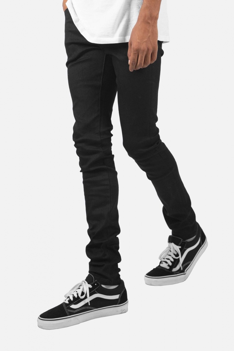 Skinny Denim Mnml X43 Mince Denim Noir Homme | IIX-5431942