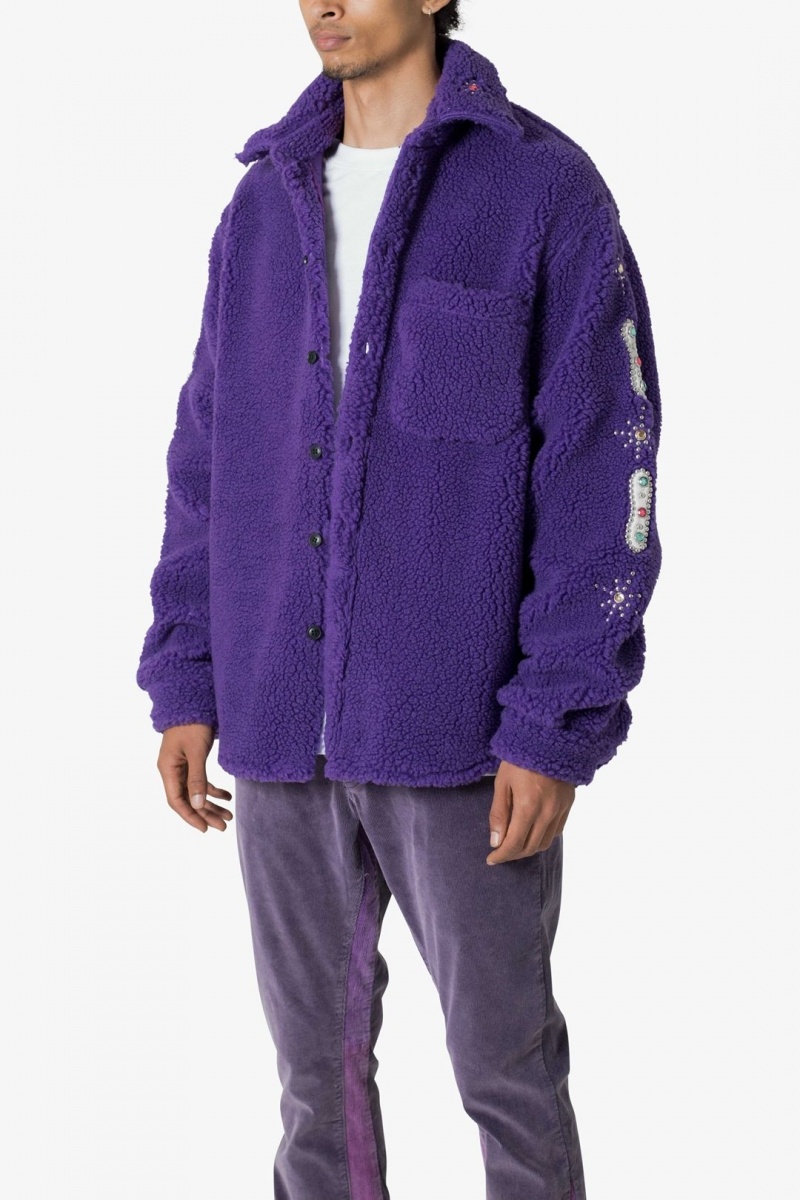 Vestes Mnml Jewel Sherpa Jacket Violette  | IYZ-9970644