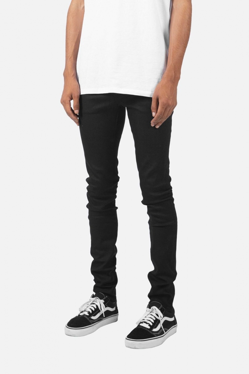 Skinny Denim Mnml X43 Mince Denim Noir Homme | IIX-5431942