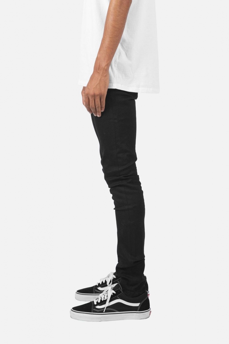 Skinny Denim Mnml X43 Mince Denim Noir Homme | IIX-5431942