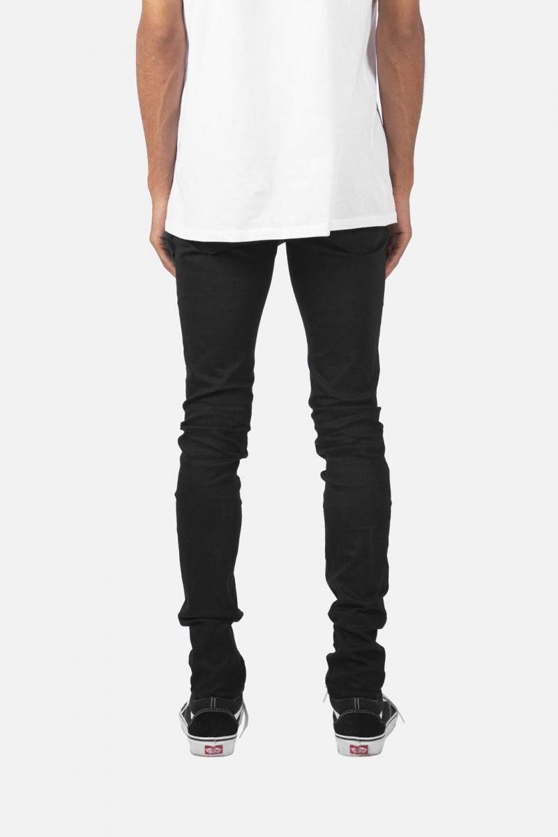 Skinny Denim Mnml X43 Mince Denim Noir Homme | IIX-5431942