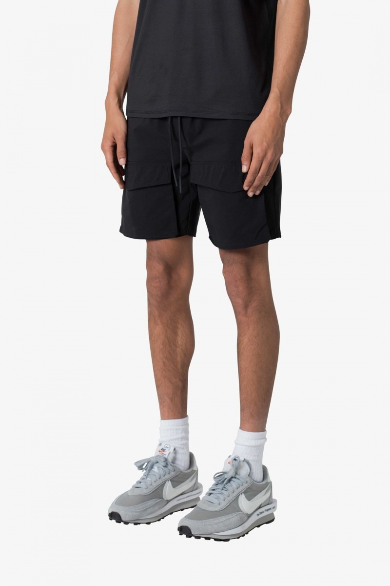 Short Mnml Satin Cargo Shorts Noir  | UYS-9693190