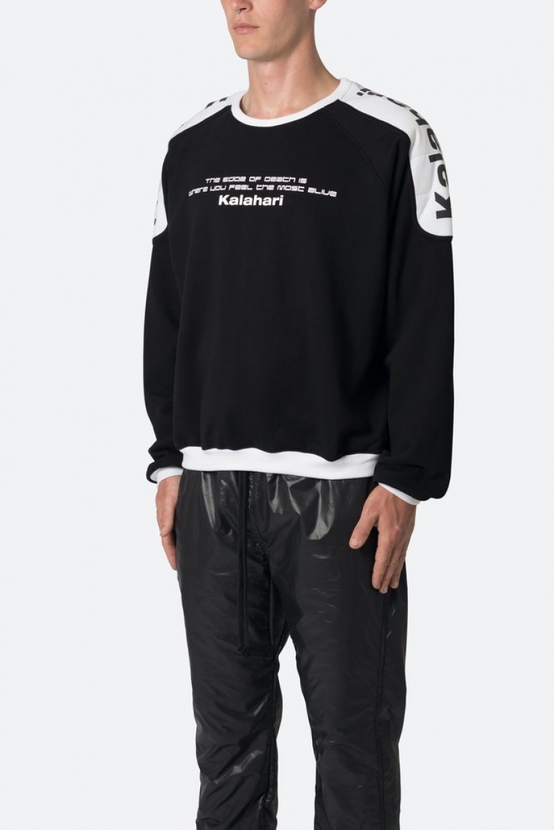 Sweats Mnml Kalahari Moto Crewneck Noir  | ZOA-1958117