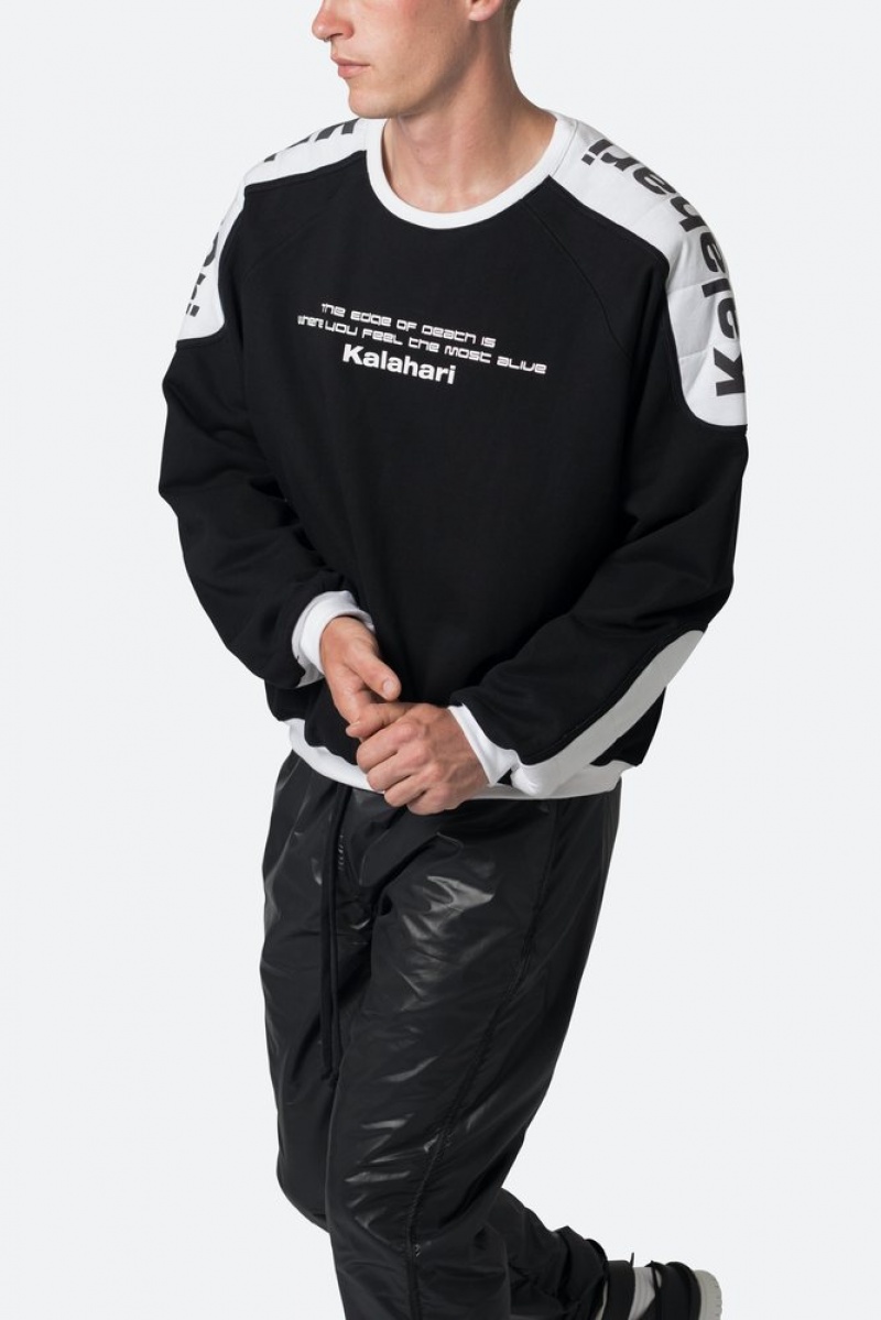 Sweats Mnml Kalahari Moto Crewneck Noir  | ZOA-1958117