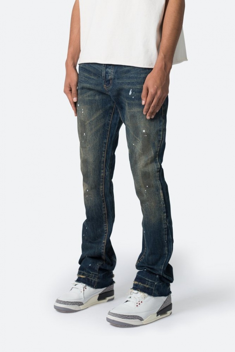 Flare Denim Mnml B614 Flare Denim Bleu  | MOR-2370068