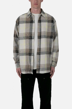 Chemises Mnml Vintage Plaid Shirt Black/Grey  | IDY-8788823