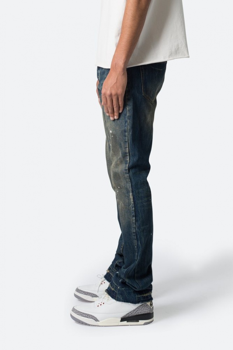 Flare Denim Mnml B614 Flare Denim Bleu  | MOR-2370068