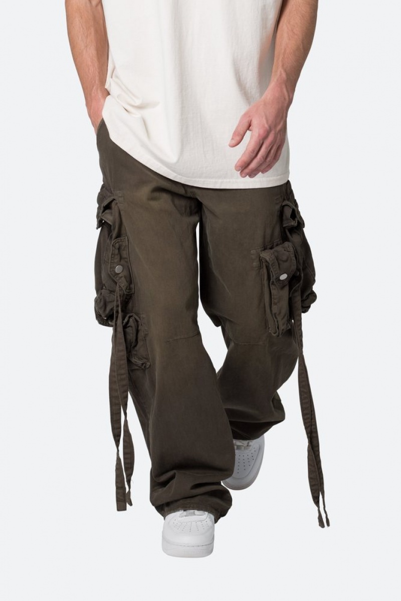 Cargos Mnml Strapped Multi Cargo Pants Marron  | XYK-8029037