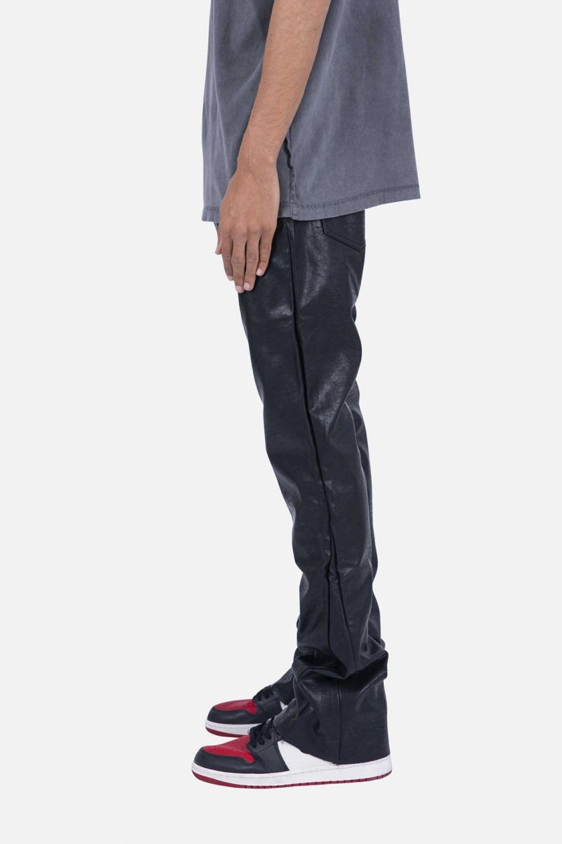 Flare Denim Mnml B169 Cuir Flare Pants Noir Homme | LQE-9636668