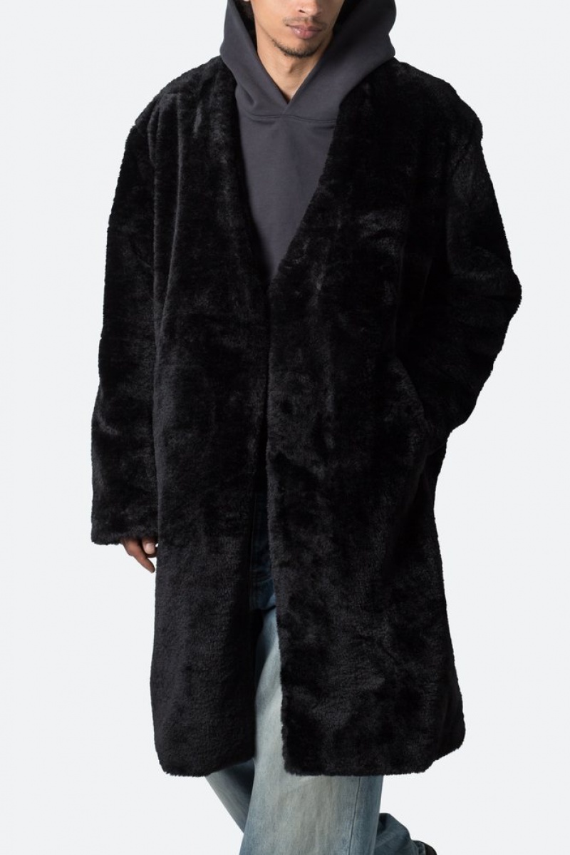 Vestes Mnml Faux Fur Coat Noir  | EHL-6684883