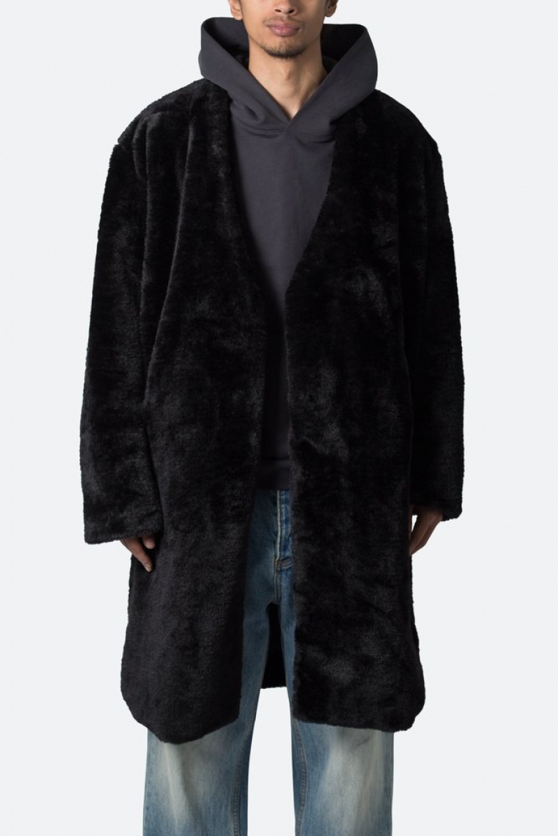 Vestes Mnml Faux Fur Coat Noir  | EHL-6684883