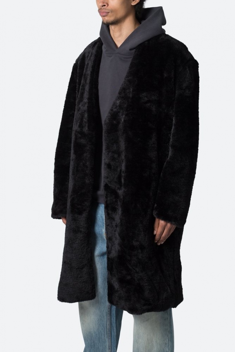 Vestes Mnml Faux Fur Coat Noir  | EHL-6684883