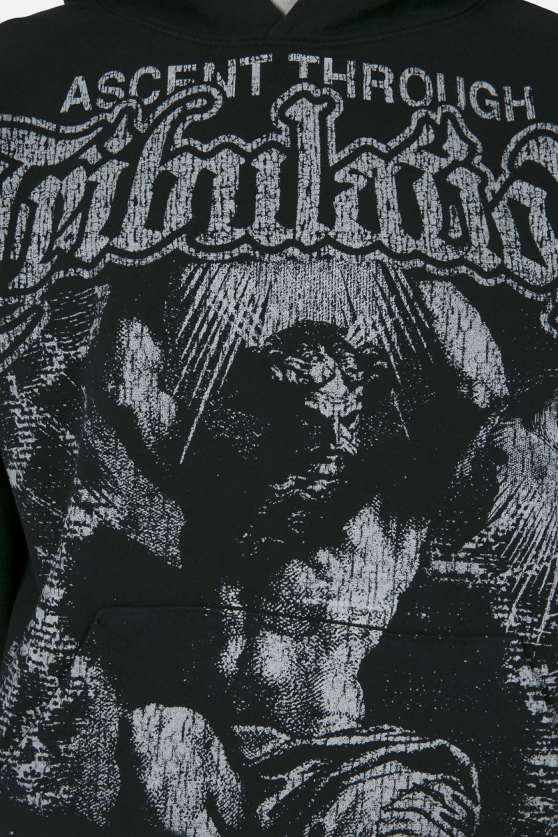 Sweat a Capuche Mnml Tribulation Hoodie Noir  | GKX-6420271