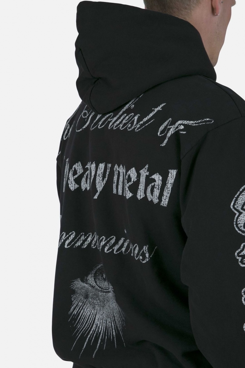 Sweat a Capuche Mnml Tribulation Hoodie Noir  | GKX-6420271