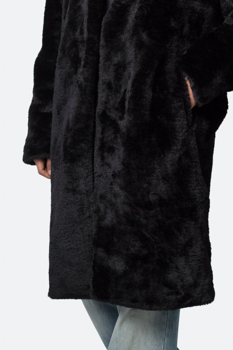 Vestes Mnml Faux Fur Coat Noir  | EHL-6684883