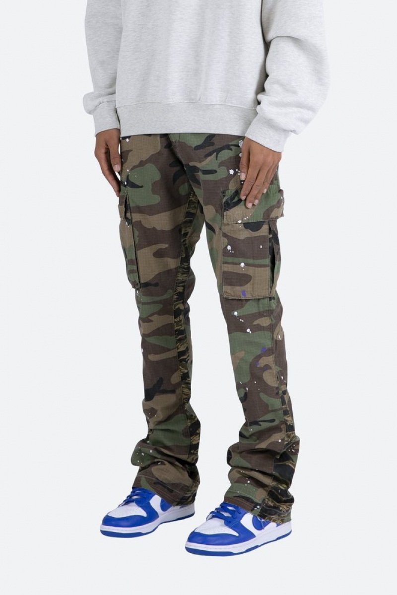 Cargos Mnml Bootcut Cargo Pants Camouflage Homme | TEU-6902362