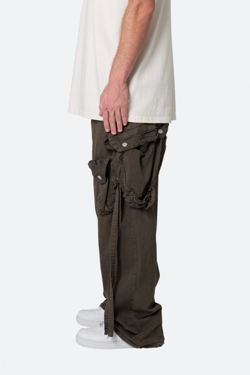 Cargos Mnml Strapped Multi Cargo Pants Marron  | XYK-8029037