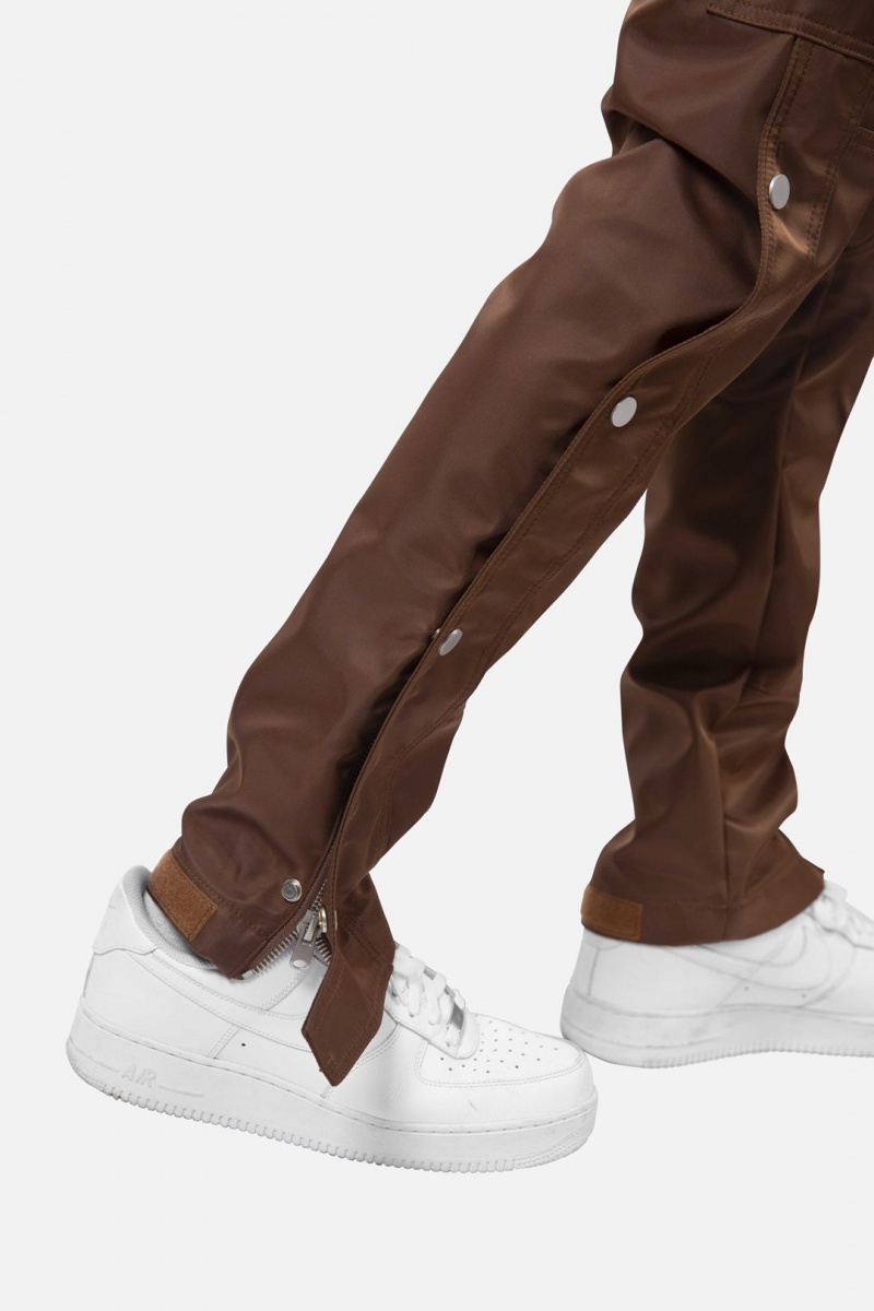 Cargos Mnml Snap Zippé II Cargo Pants Marron Homme | OER-3286906