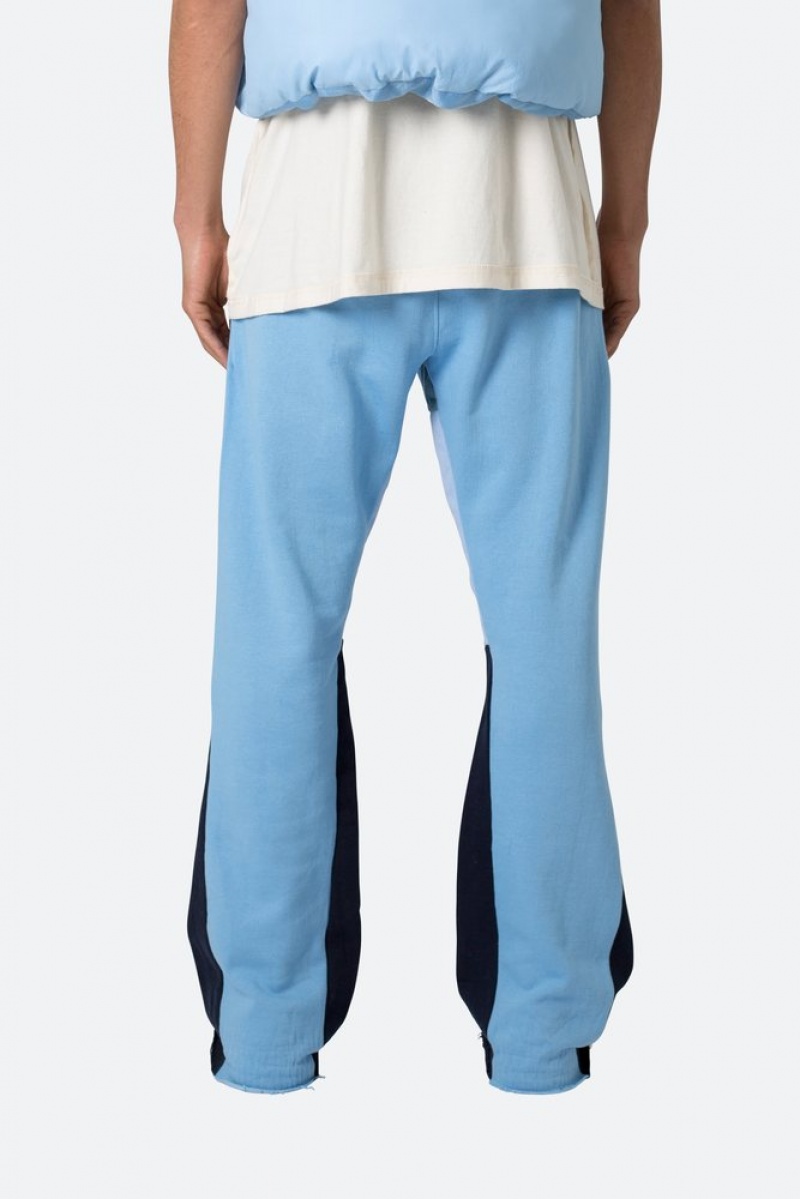 Pantalon Survêtement Mnml Contrast Bootcut Sweatpants Bleu Clair  | BHK-8160136