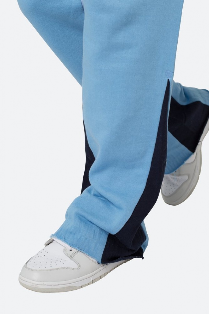 Pantalon Survêtement Mnml Contrast Bootcut Sweatpants Bleu Clair  | BHK-8160136