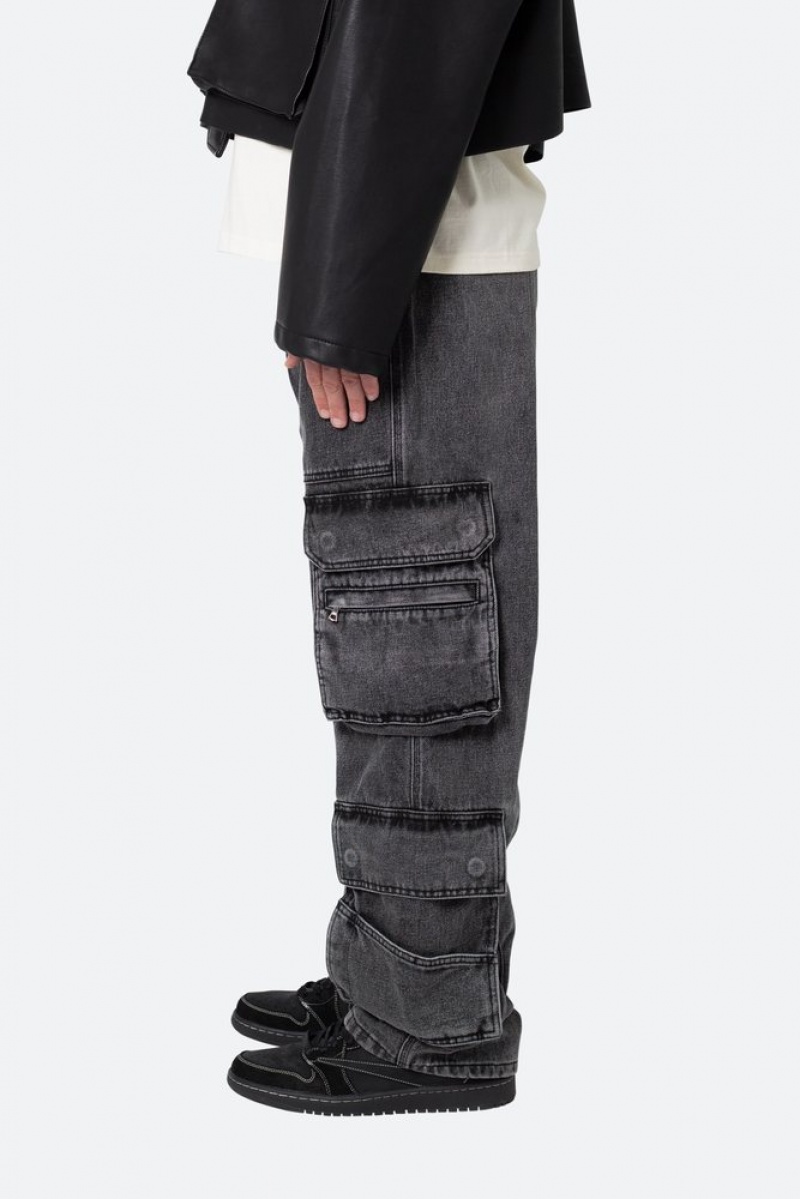 Baggy Denim Mnml Ultra Baggy Skate Cargo Denim Noir  | KXN-7848811