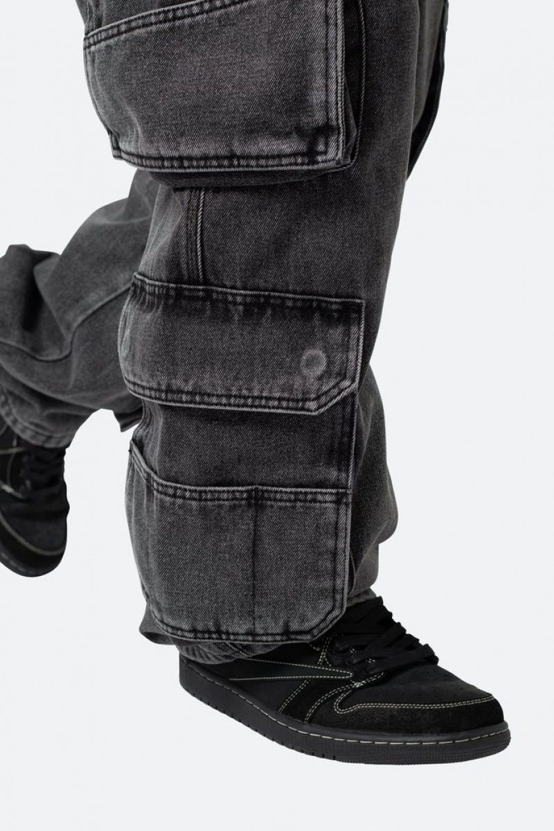 Baggy Denim Mnml Ultra Baggy Skate Cargo Denim Noir  | KXN-7848811